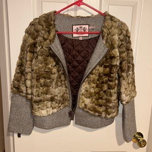 Juicy Couture Soft Faux Cropped Jacket